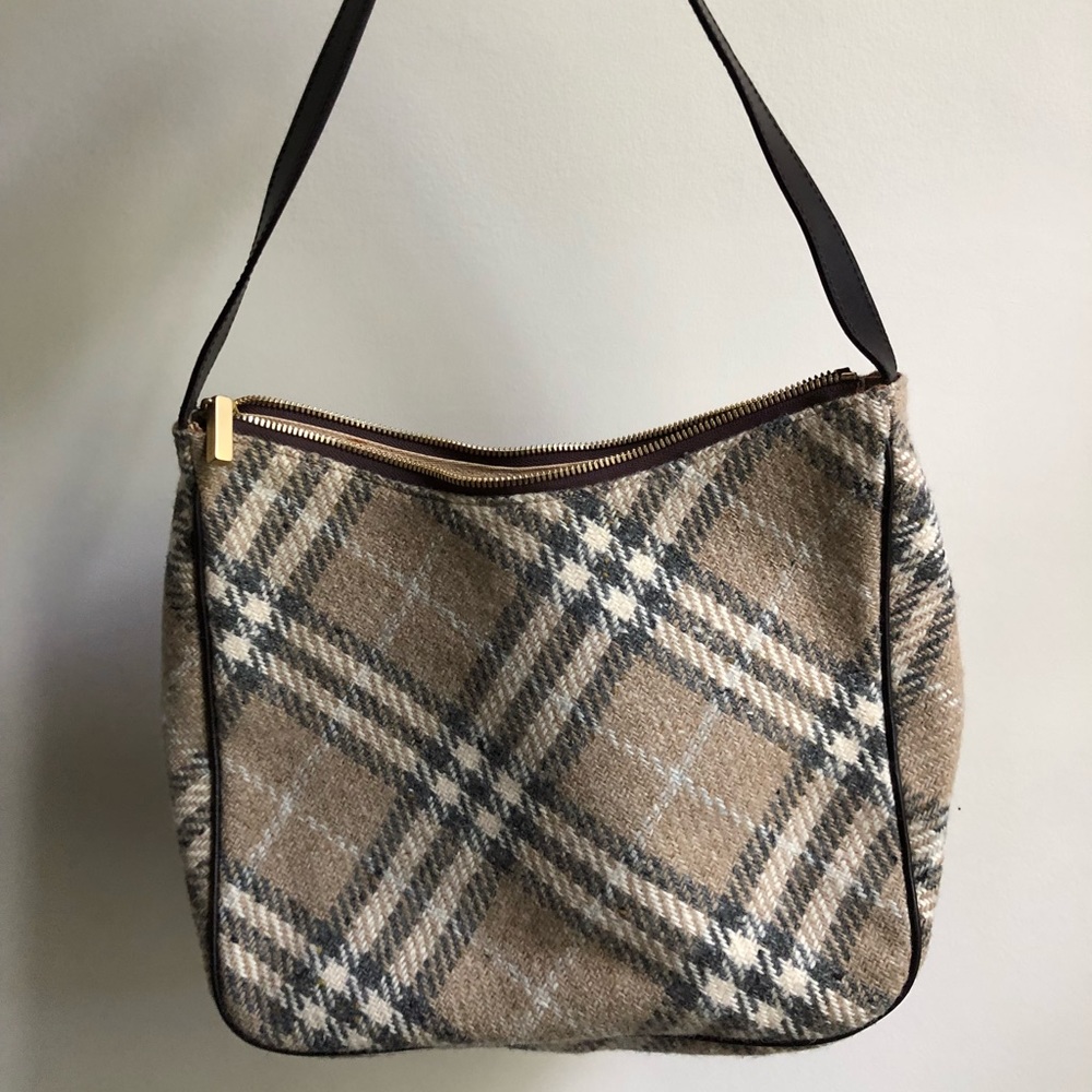 Burberry Nova Wool/leather Hobo bag - Picture 1 of 5